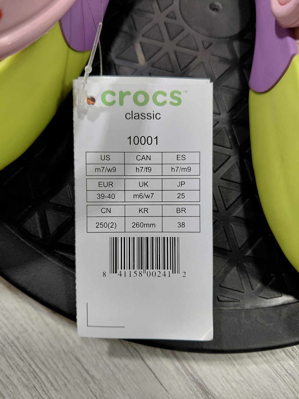 NWT Classic Crocs Patrick Star Themed Clog Limited Edition SIZE W9 M7 - Picture 11 of 15